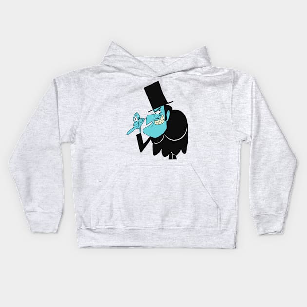 Snidley Whiplash - Rocky Bullwinkle - Dudley Do-Right Kids Hoodie by LuisP96